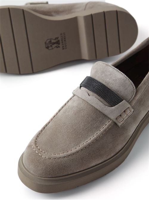 Leather moccasin BRUNELLO CUCINELLI | MZSFG2370C5859